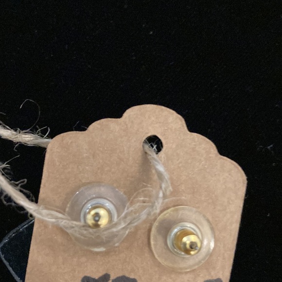 💜Beautiful Artist made Dichroic Post earrings and matching pendant set💜 - Picture 5 of 5